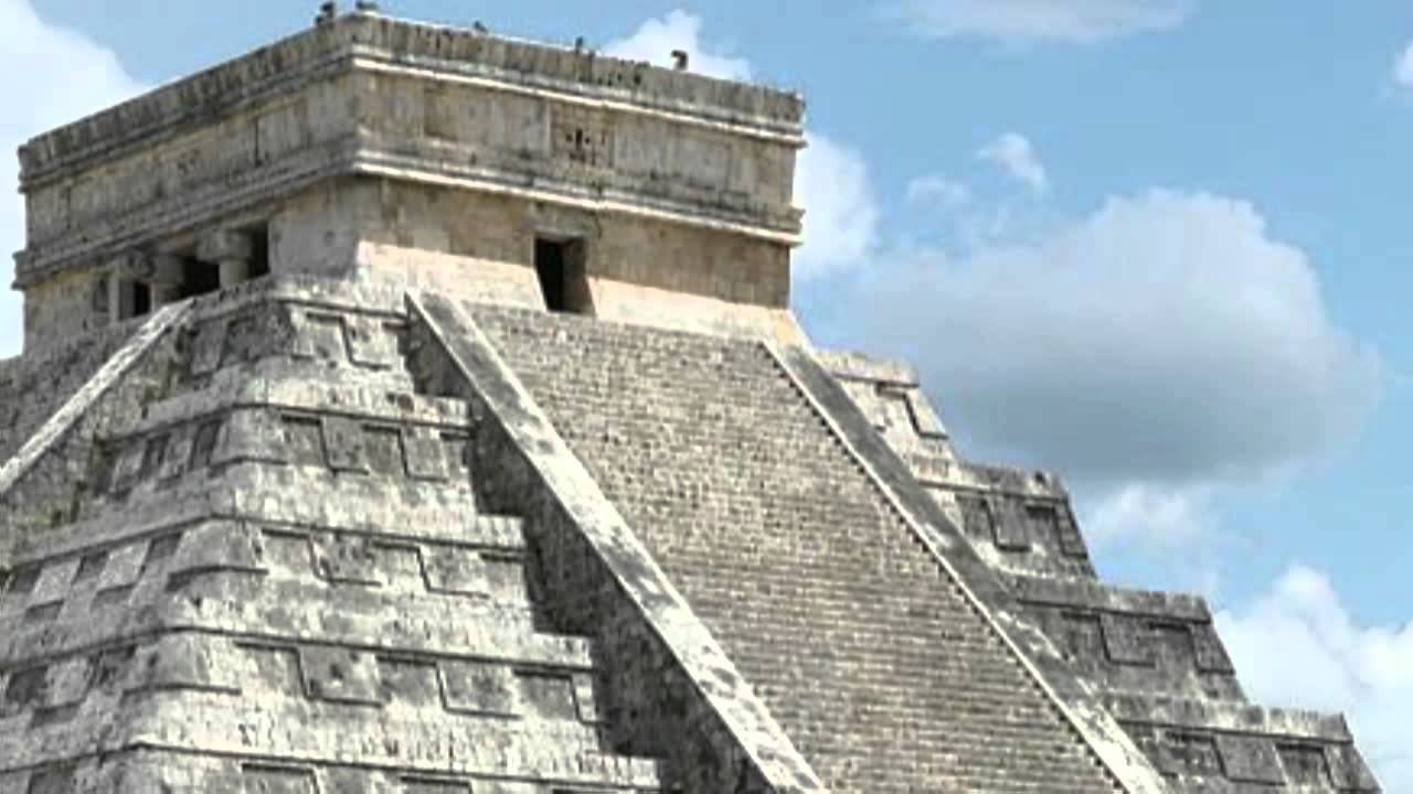 Closeup View Of The El Castillo In Mexico