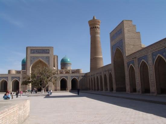 Courtyard Of The Po-i-Kalyan In Uzbekistan