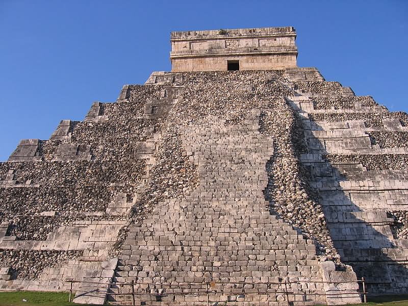 East Side Of The El Castillo In Chichen Itza, Mexico