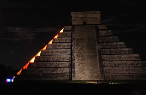 El Castillo At Night