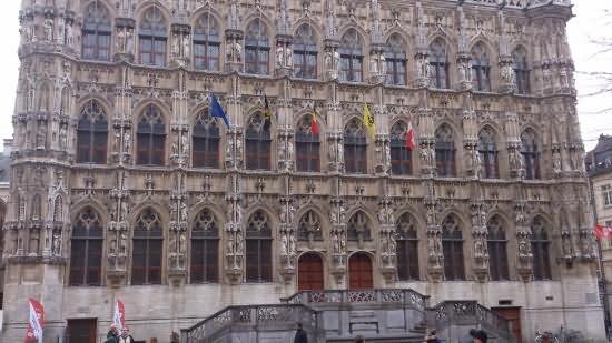 Entrance Of The Leuven Town Hall