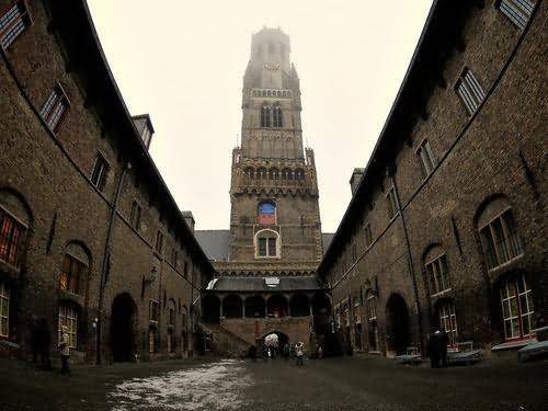 Fisheye View From The Belfry of Bruges