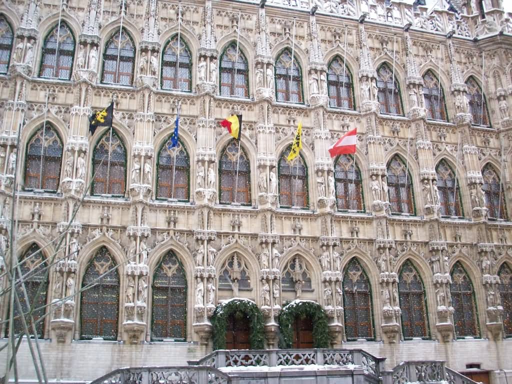 Front Picture Of The Leuven Town Hall