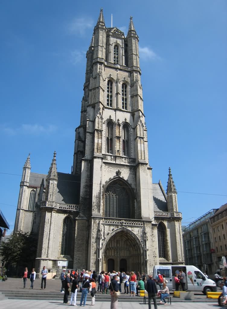 Front Picture Of The Saint Bavo Cathedral