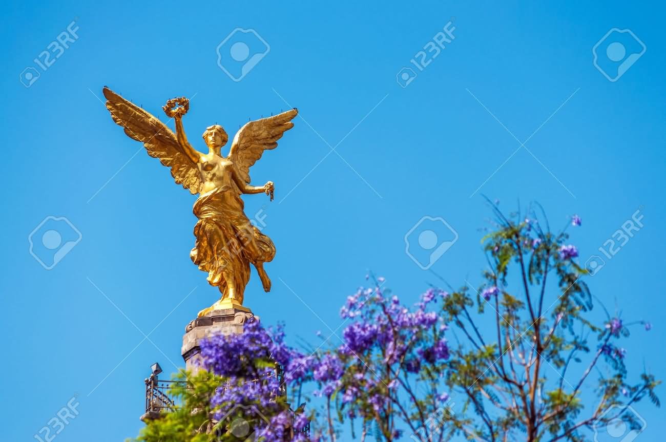 Golden Angel Of Independence In Mexico City