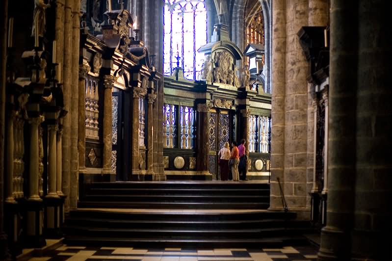 Inside View Image Of The Saint Bavo Cathedral In Ghent, Belgium