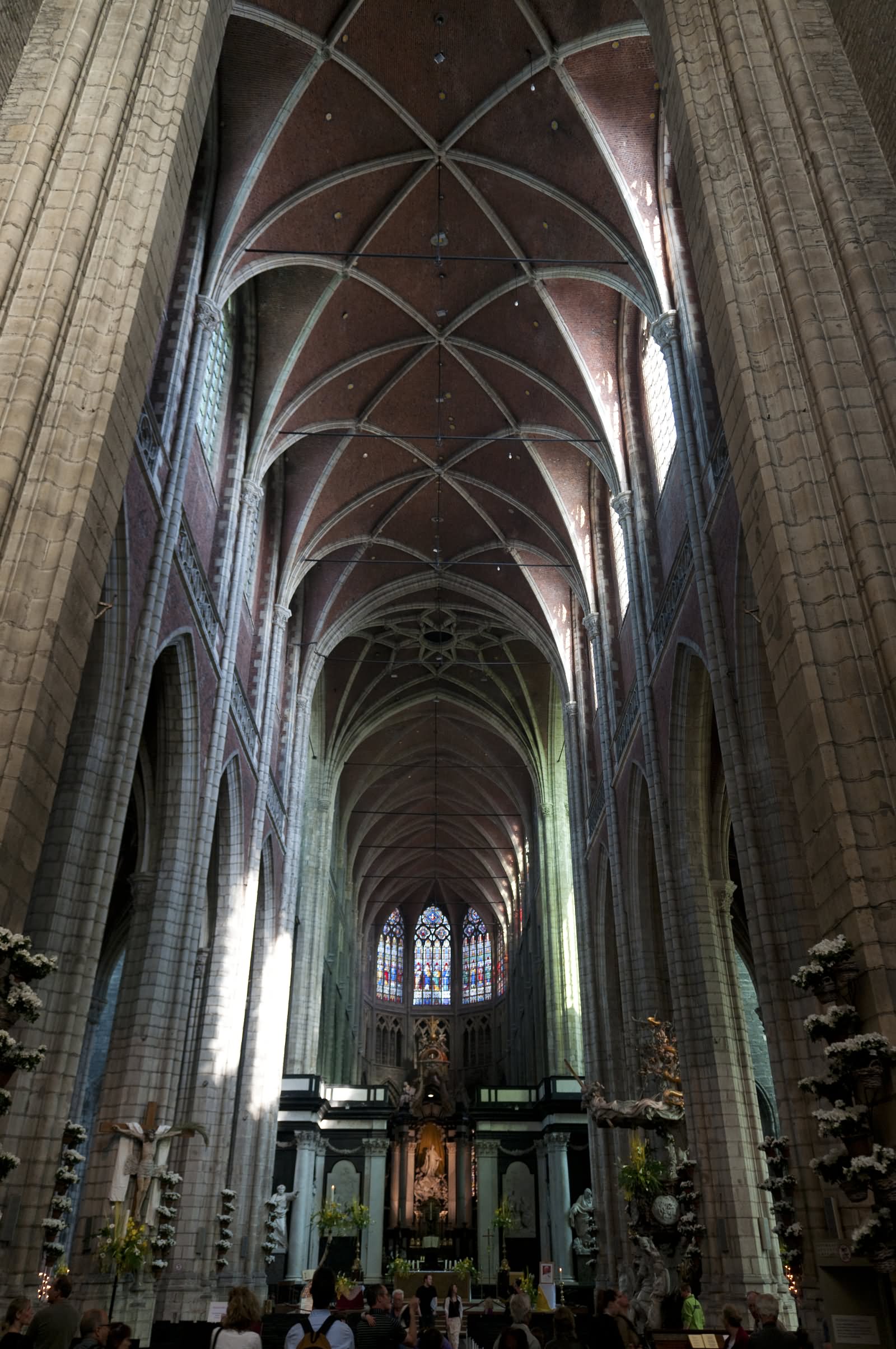 Inside View Of The Saint Bavo Cathedral In Ghent, Belgium