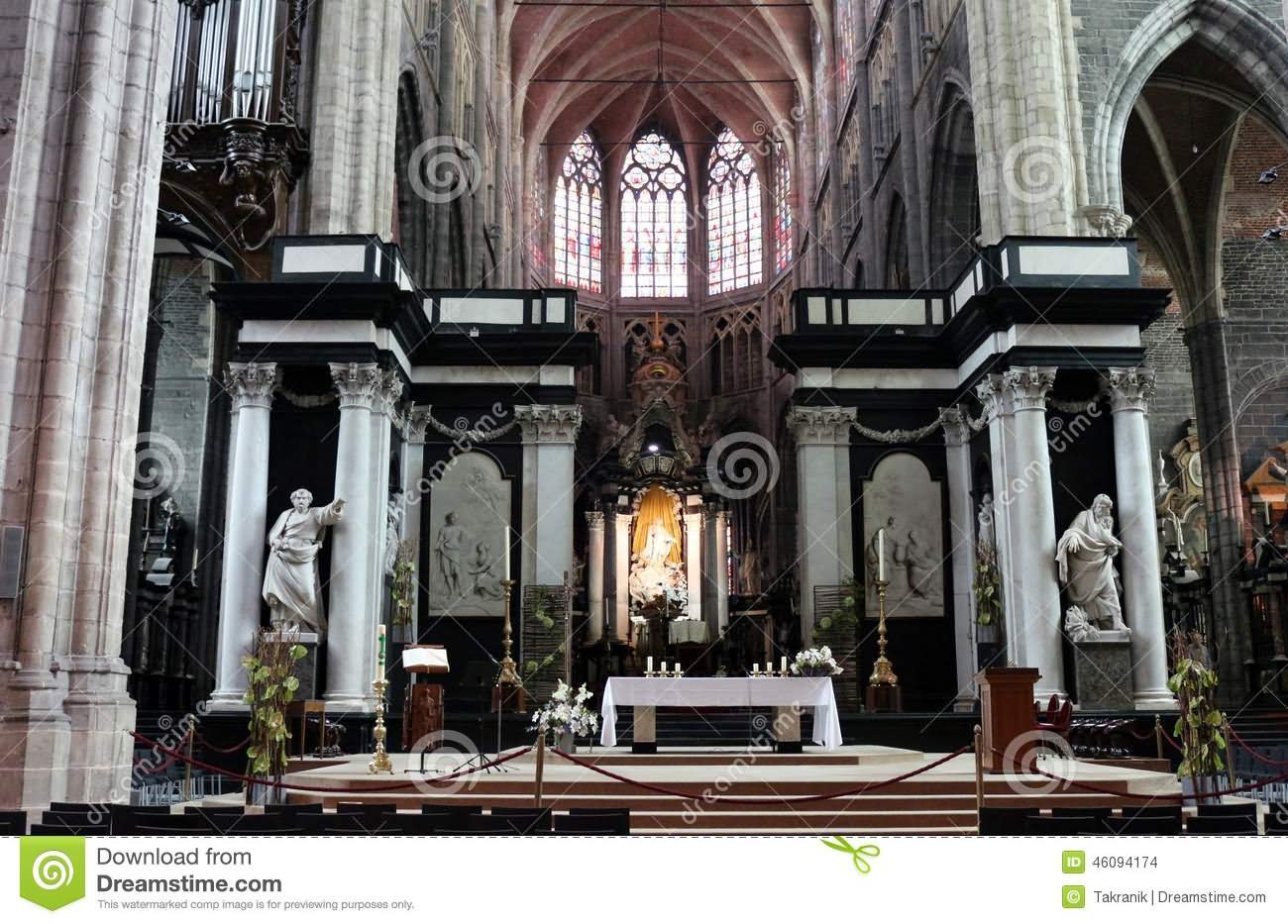 Interior Of Saint Bavo Cathedral, Ghent