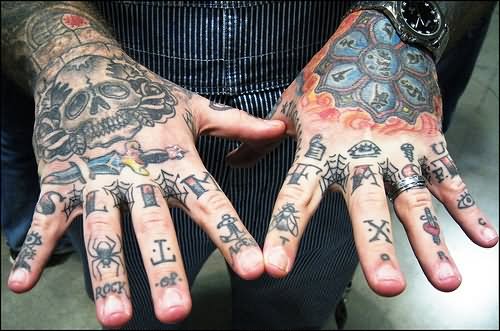 Cute Heart Knuckle Tattoo For Men By Amanda