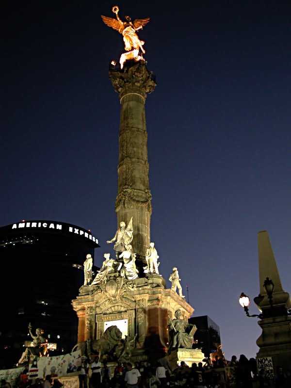 Night View Of The Angel Of Independence