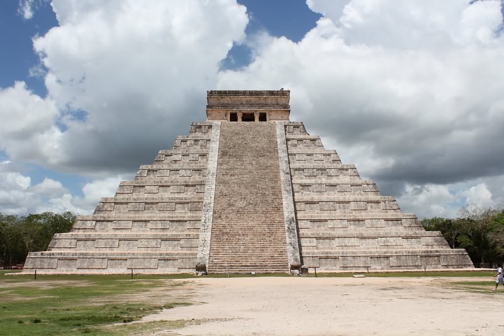 North Side Stairs View Of The El Castillo