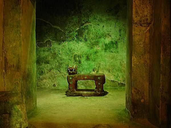 Red Jaguar Throne Inside The El Castilo Pyramid