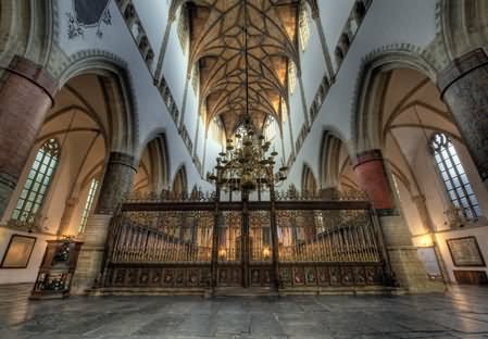 Saint Bavo Cathedral In Ghent, Belgium Inside Picture