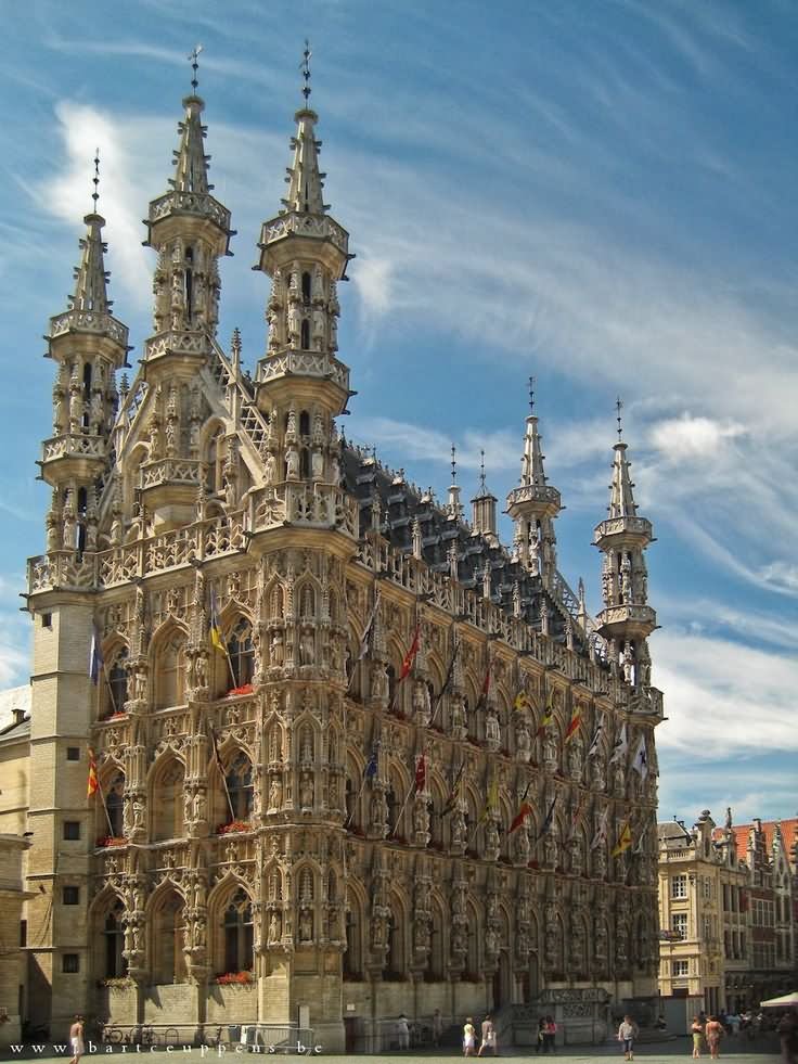 Side View Of Town Hall In Leuven, Belgium