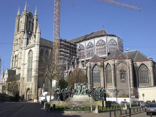 Side View Picture of The Saint Bavo Cathedral