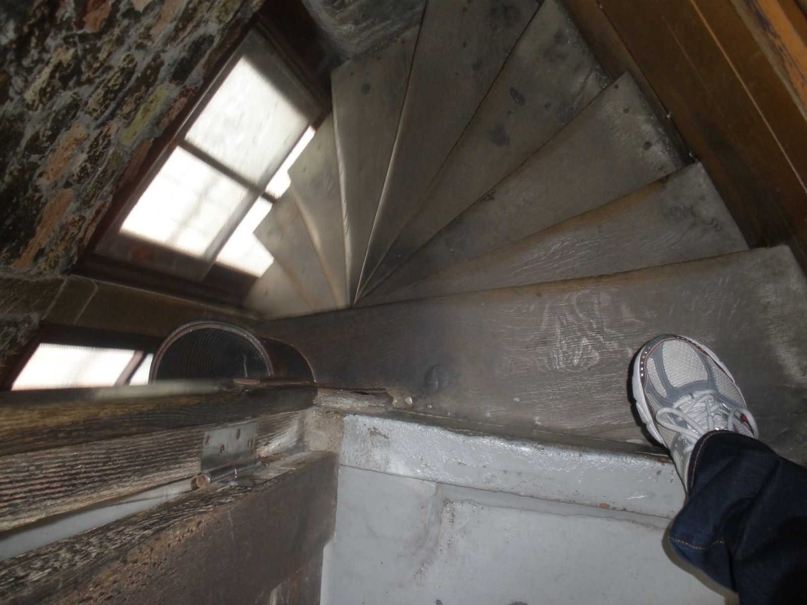 Stairs Inside The Belfry of Bruges In Belgium