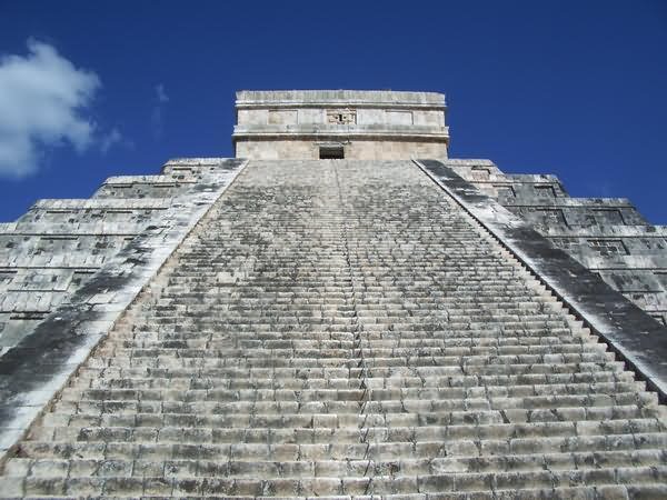 Stairs Of The El Castillo In Chichen Itza