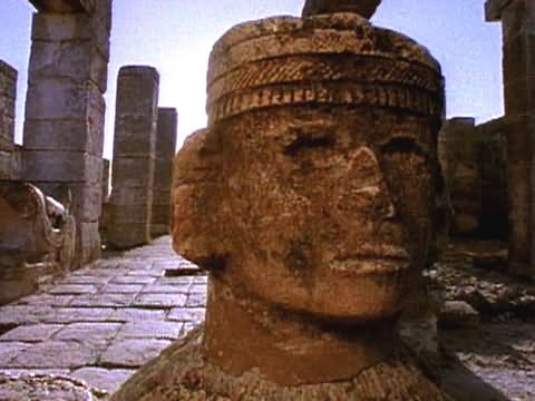 Statue Inside The El Castilo At Chichen Itza, Mexico