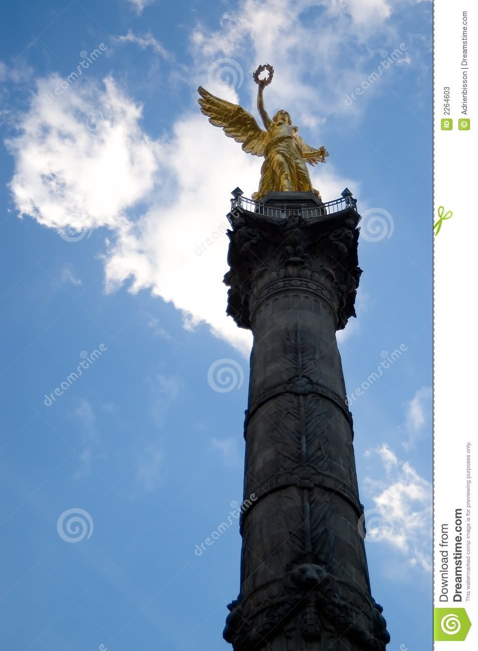 The Angel Of Independence Column View From Below