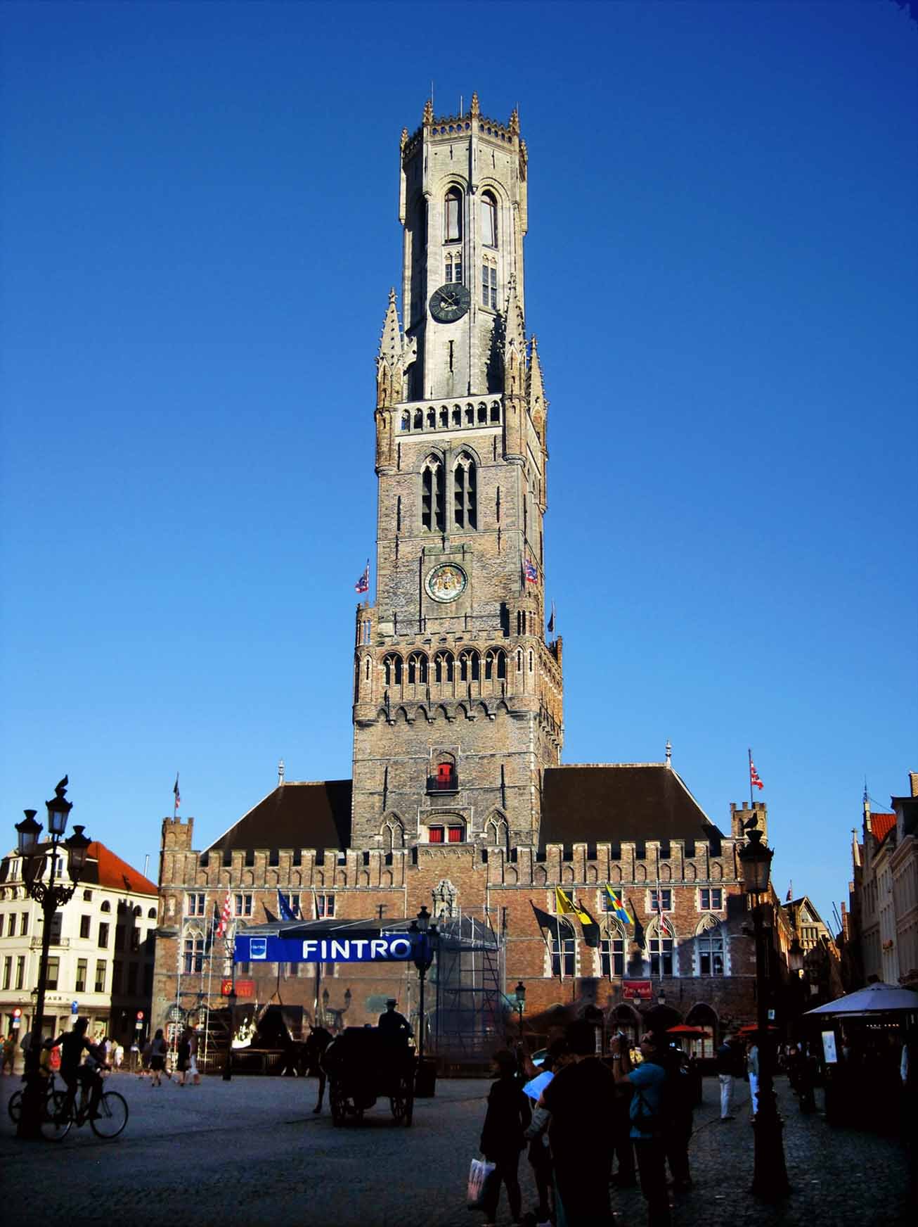 The Belfry of Bruges Bell Tower In Belgium