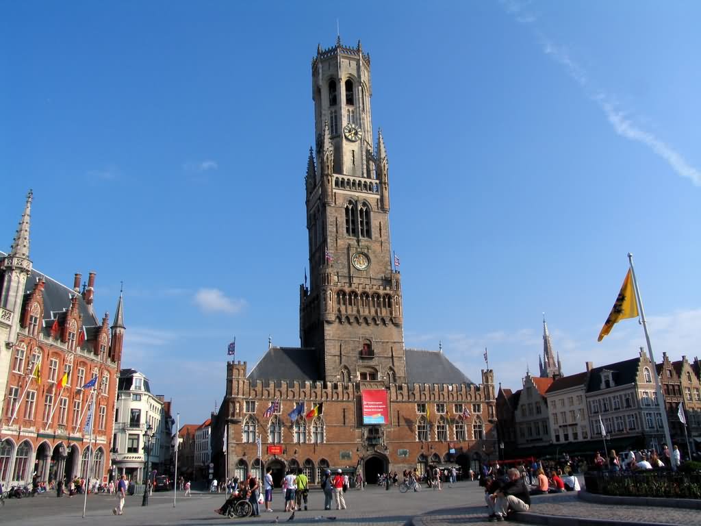 The Belfry of Bruges View From Market Square