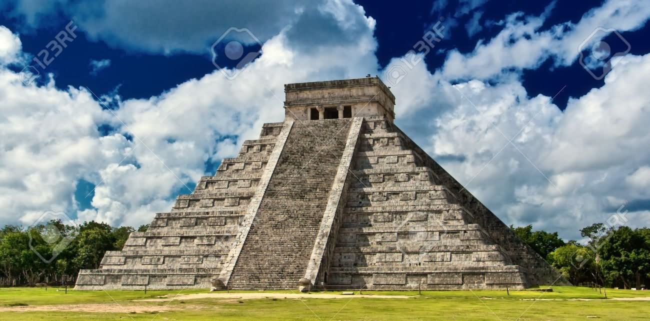 The El Castillo Pyramid At Chichen Itza In Pyramid