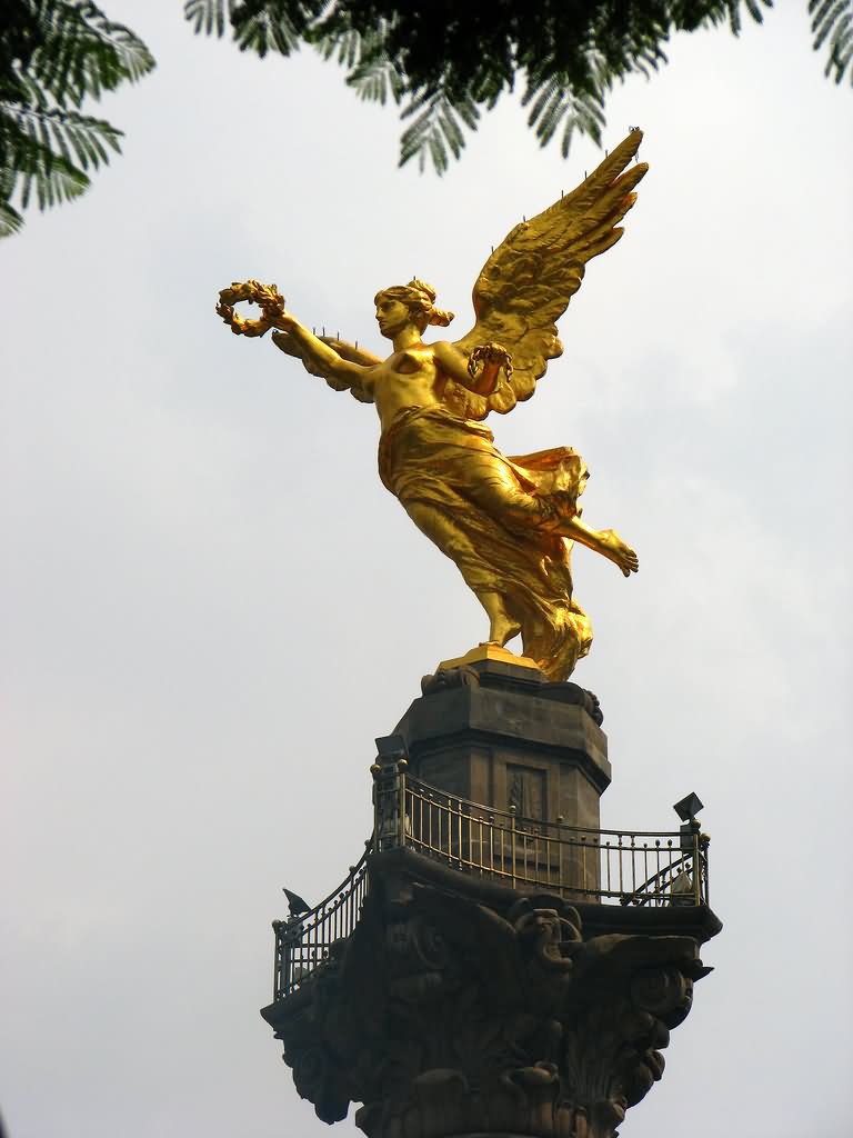 The Golden Angel Of Independence In Mexico City