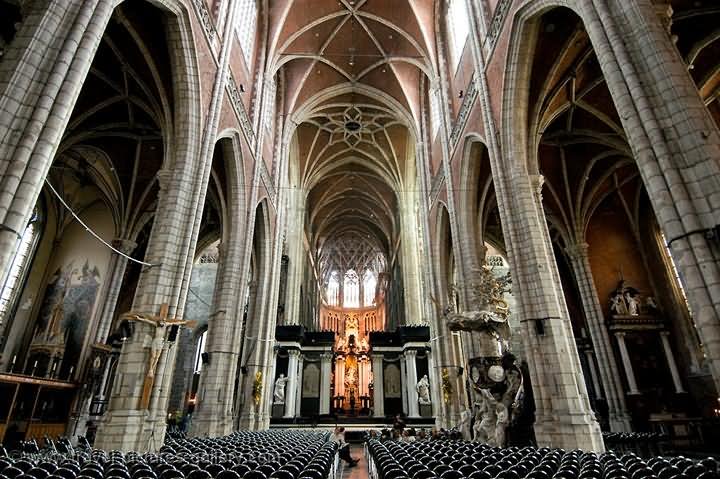 The Interior Of Saint Bavo Cathedral