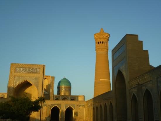 The Po-i-Kalyan Minaret During Sunset