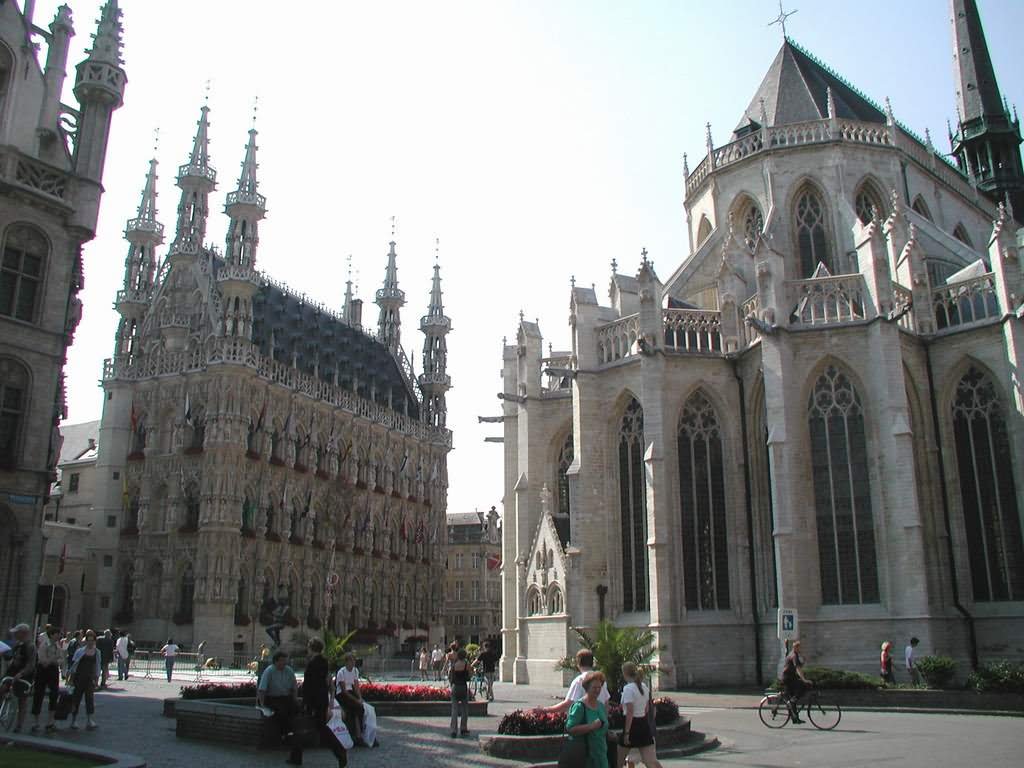 The Saint Peter's Church And Town Hall In Leuven, Belgium View