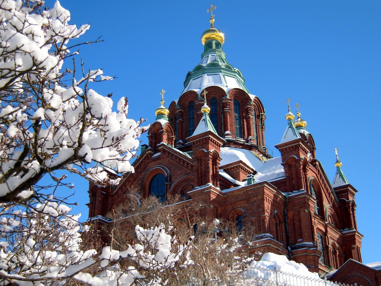 The Uspenski Cathedral During Winter Season