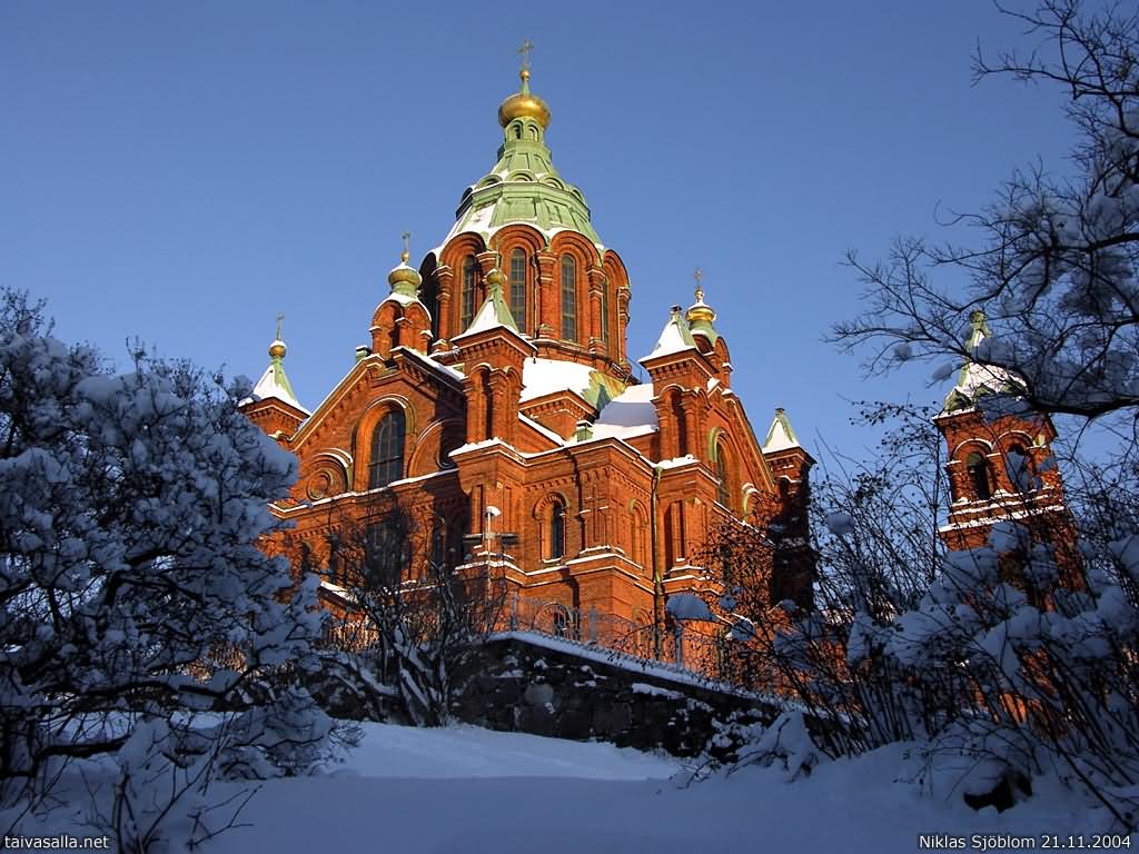 The Uspenski Cathedral In Winter Season