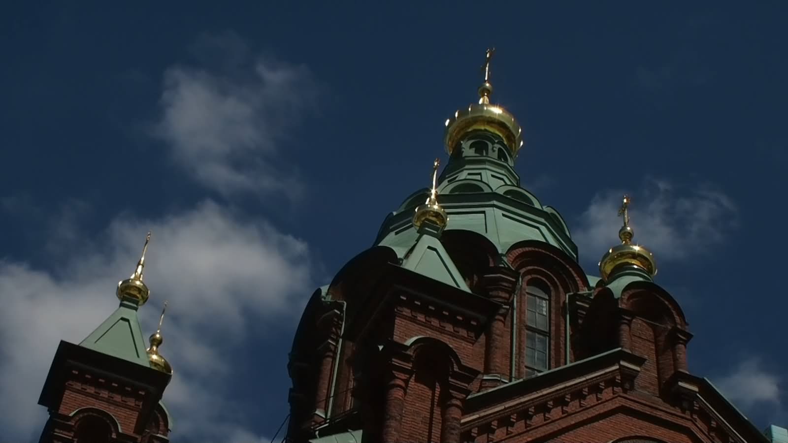 Top Of The Uspenski Cathedral In Finland