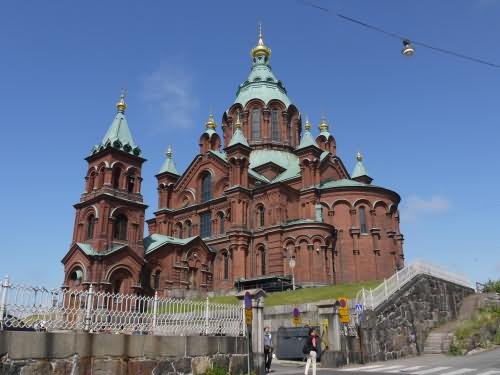 View Of The Uspenski Cathedral In Helsinki, Finland