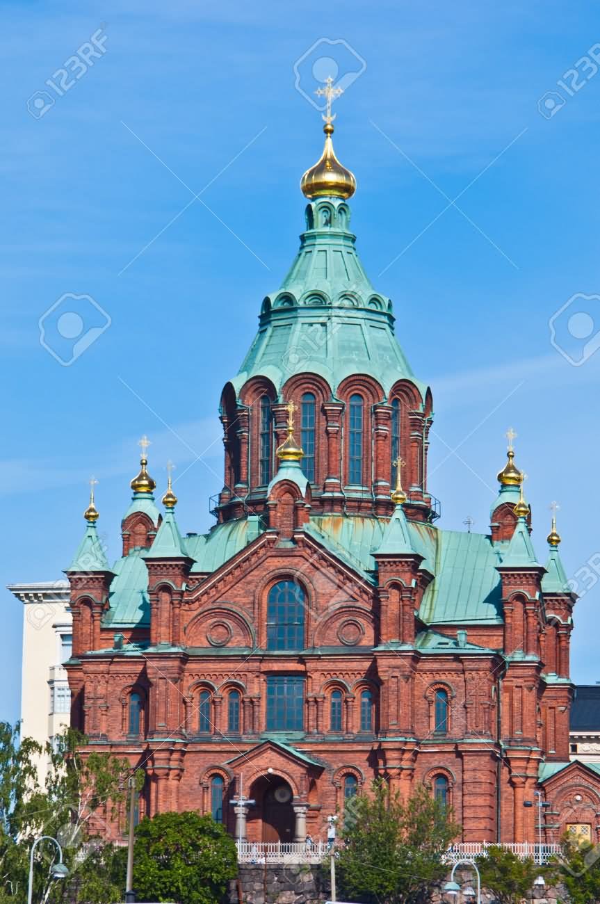 View Of The Uspenski Cathedral In Helsinki