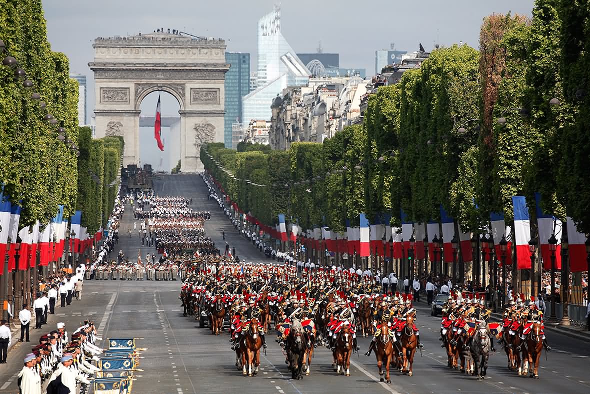 Anti Terrorist Forces Join Military Bastille Day Parade In Paris