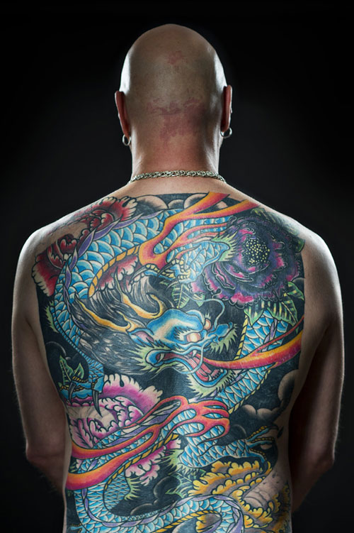 Attractive Dragon Tattoo On Man Full Back