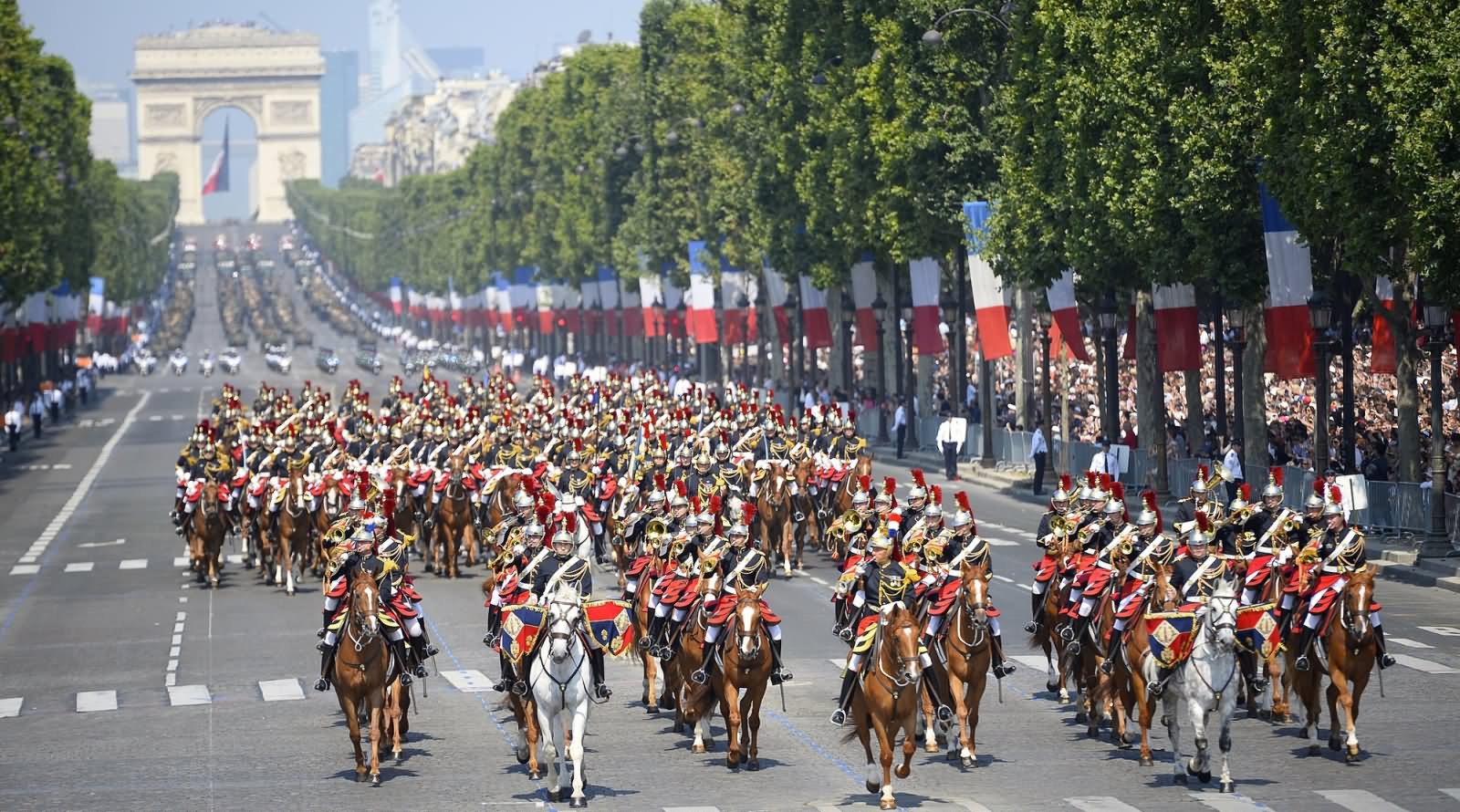 Bastille Day Parade At The Arc de Triomphe In Paris