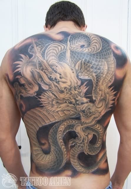 back ink tattoo full with man tiger samurai black on Amazing 50 Tattoos Back Full