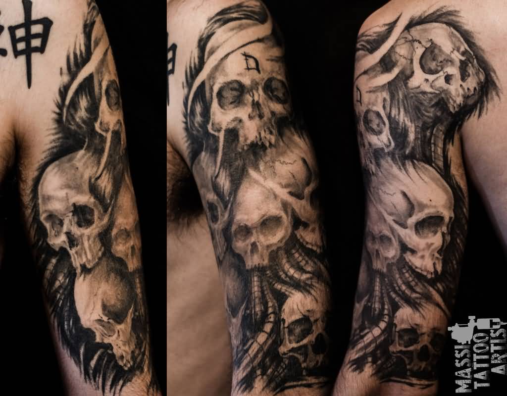 HORROR CLASSICS HALF Sleeve tattoo – Itty Bits Designs