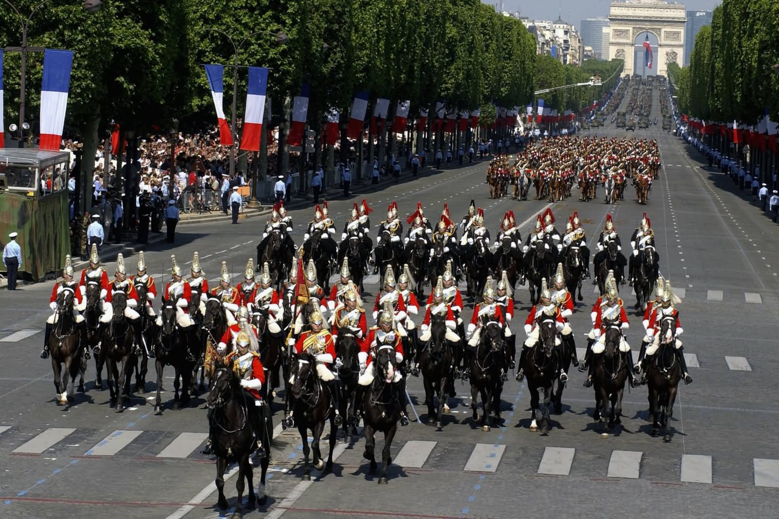 Cavalry Warriors During The Bastille Day Parade