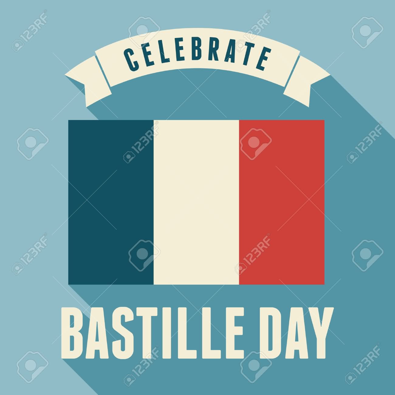 Celebrate Bastille Day Poster