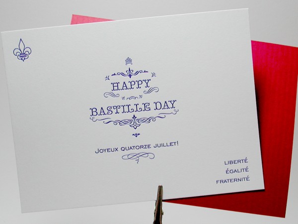 Happy Bastille Day Greeting Card