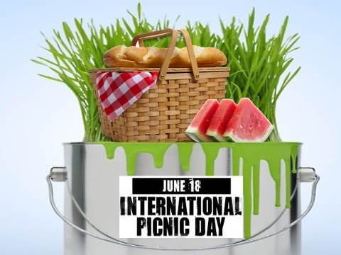 June 18 International Picnic Day Clipart