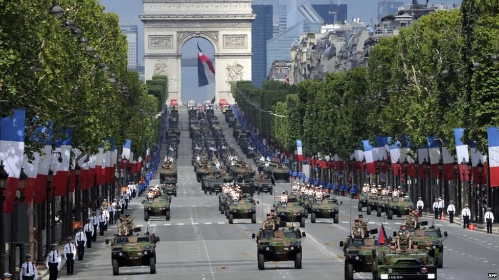 Military Bastille Day Parade On The Champs Elysees In Paris