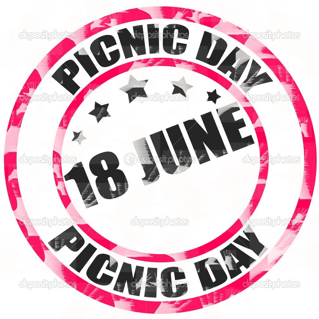 Picnic Day 18 June Stamp Picture