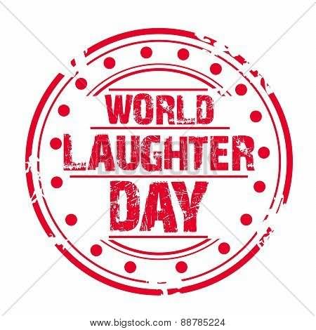 World Laughter Day Rubber Stamp Picture