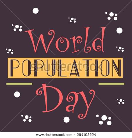 World Population Day Greeting Card