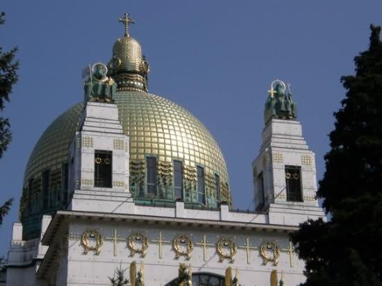 Beautiful Architecture Of Kirche am Steinhof Exterior View