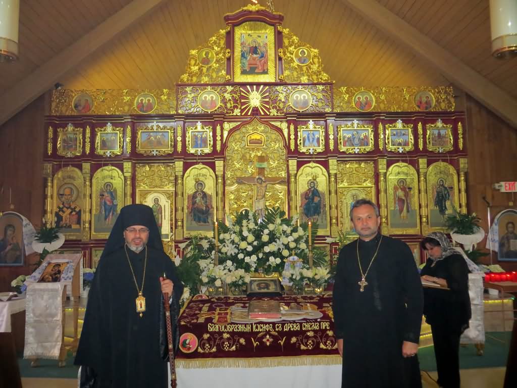 Bishop Daniel With Faithful Of Holy Trinity Parish Community Visited St Volodymyr's Cathedral